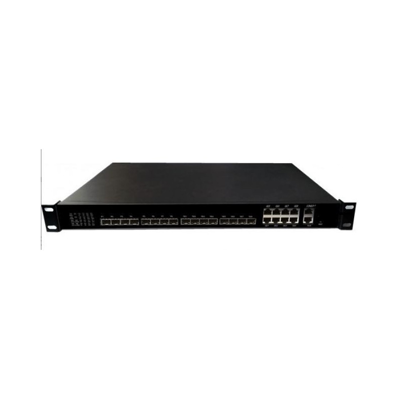 WDS1U8PGE 1U 8PON GEPON OLT, Chipset Cortina CS8032, CLI, WEB, SNMP management