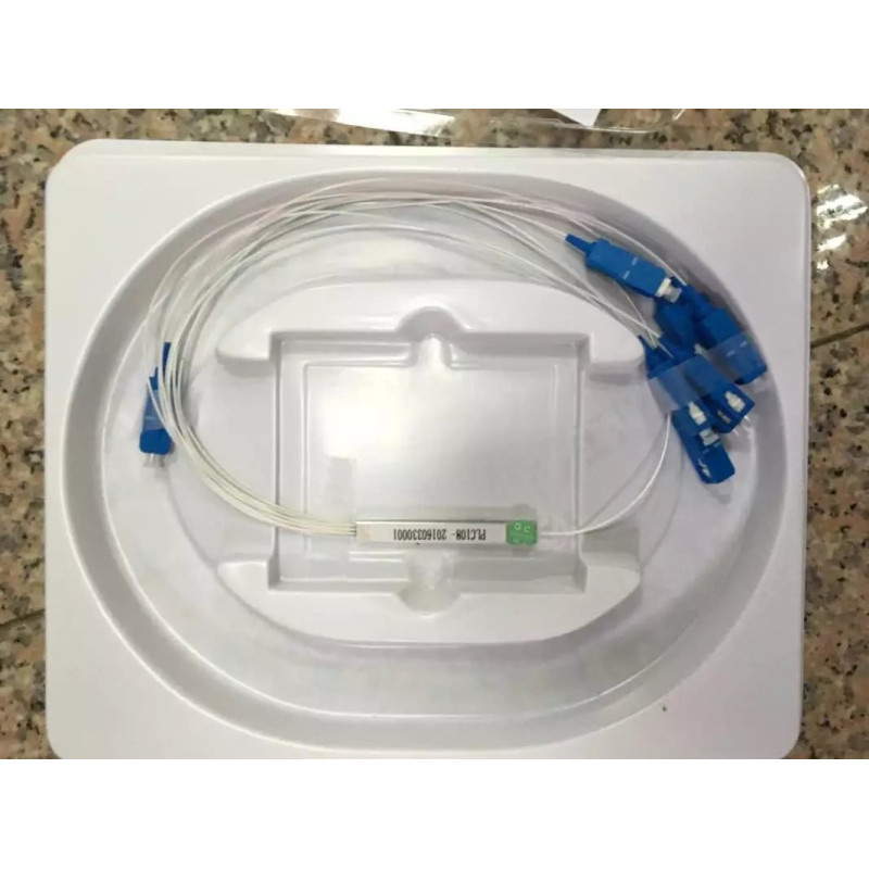 PON PLC splitter - rozbočovač, default connector type SC/PC 2mm, patch cable 1m, mini package