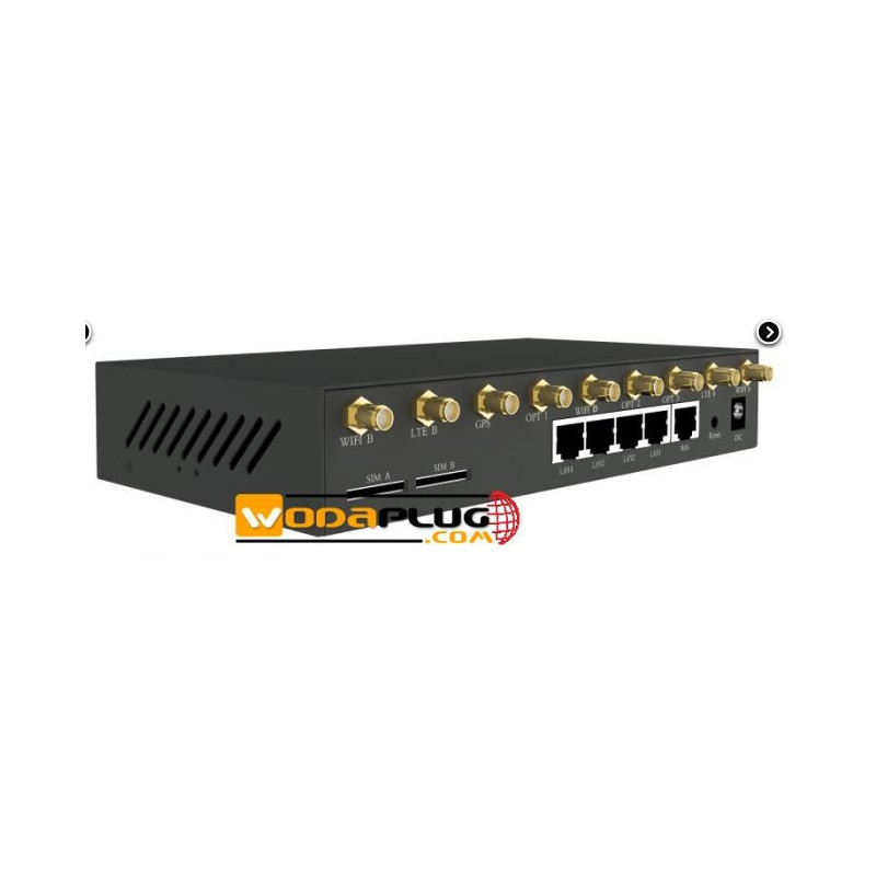 Wodaplug® Dual SIM 5G 4G LTE-A dual module router MTK7621,4*LAN, ac WiFi, bez LTE modulu