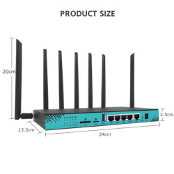 mtk 7621 ZBT WG1608-5G skutečně 5G 4G LTE 2.4 a 5 GHz wifi router v kovovém obalu