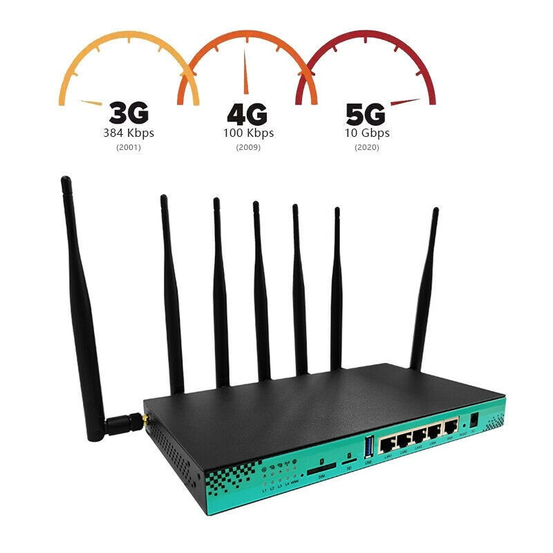 mtk 7621 ZBT WG1608-5G skutečně 5G 4G LTE 2.4 a 5 GHz wifi router v kovovém obalu