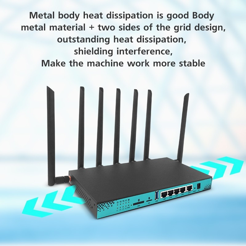mtk 7621 ZBT WG1608-5G skutečně 5G 4G LTE 2.4 a 5 GHz wifi router v kovovém obalu