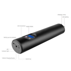 Pumpička na kola 7 v 1 WDS-PUMP přenosná nabíjecí 12V 10.3 BAR s LCD digitálním displejem 12V a nástavci - Auto kolo člun