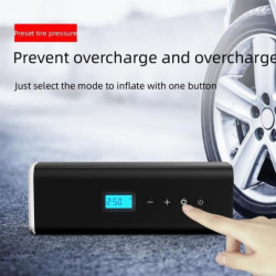 Pumpička na kola WDS-PUMP/X1 přenosná nabíjecí 12V 10.3 BAR s LCD digitálním displejem 12V a nástavci - Auto kolo člun