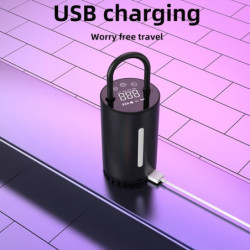 Pumpička na kola WDS-LOCKIT přenosná nabíjecí 12V 10.3 BAR s LCD digitálním displejem 12V a nástavci - Auto kolo člun