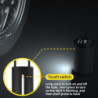 Pumpička na kola WDS-LOCKIT přenosná nabíjecí 12V 10.3 BAR s LCD digitálním displejem 12V a nástavci - Auto kolo člun