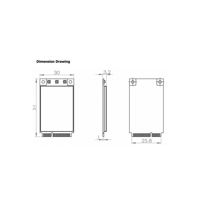 Qualcomm COMPEX WLE600VX - 7A miniPCIe QCA9882 module, 802.11ac, 2,4 / 5GHz, 2x2 MIMO, reference XB140 design
