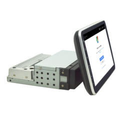 Wodasound ® 1 DIN autorádio a GPS s Android 9 - multimediální přehrávač s odnímatelnou rotační obrazovkou o 360°
