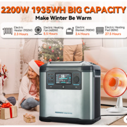 WDS SolarPowerBox 2200W ProPlus Portable Power Station – 1,935 Wh
