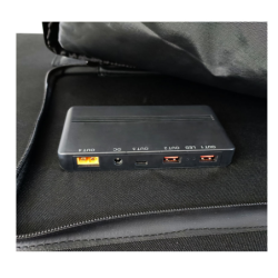 Přenosný solární panel skládací 300W multivýstupy USB QC 3.0, Type C 18W, XT60, DC 12-24V/12,5A max, Anderson konektor