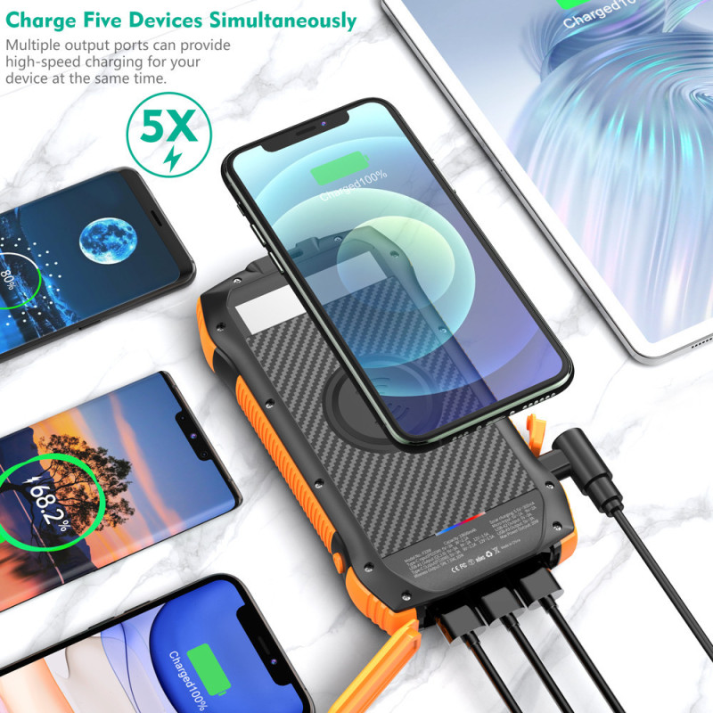 Wodasport SolarDozer WDSWF33W Solar Power Bank – 20,000 mAh
