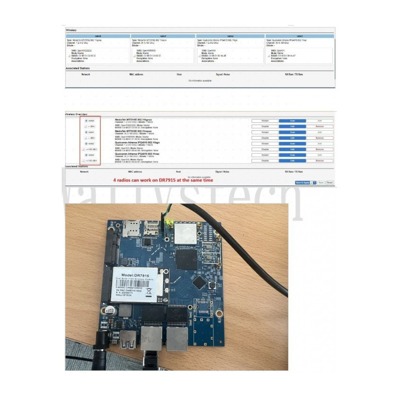 524 WiFi 6 Mediatek DR7915 2T2R Dual Band Concurrent DBDC miniPCIe module IEEE 802.11ax 2.4G / 5GHz, NPD