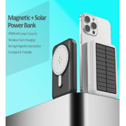 WDS20W MagSafe Solar Power Bank – 9,000 mAh, PD 20W, 15W Wireless