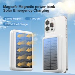 WDS20W MagSafe Solar Power Bank – 9,000 mAh, PD 20W, 15W Wireless