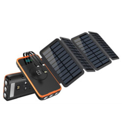 Wodasport B16P4 Folding Solar Power Bank – 16,000 mAh / 4 Panels