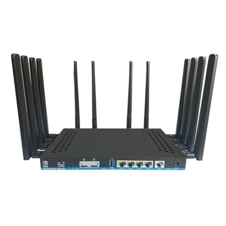 ZBT Z8102AX-M2-T 5G/4G WiFi 6 AX3000 Router Dual SIM Gigabit LAN MESH kovovy obal 13 anten
