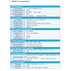 Wodaplug 1000 EOC Master MSM8011HG 7.5Mhz-86Mhz + xPON HGU ONU, WEB mngmt, MSE 1000 chip, Coax internet