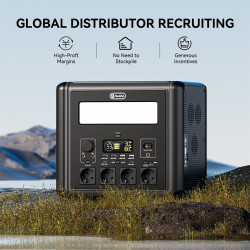 Tichá bateriová elektrocentrála T2000 – 2000 W / 1536 Wh LiFePO₄