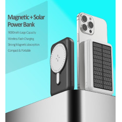 MagSafe powerbank WDSPD20W, partylife social networking™ 9000 mA/h Solar, Super Fast QC 3 SCP 22.5W